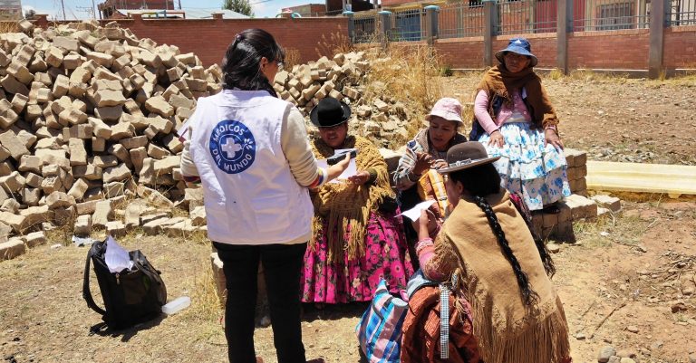 Bolivia El Alto, reunión lideresas