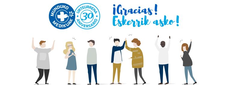Munduko medikuak AGRADECIMIENTO-30ANV
