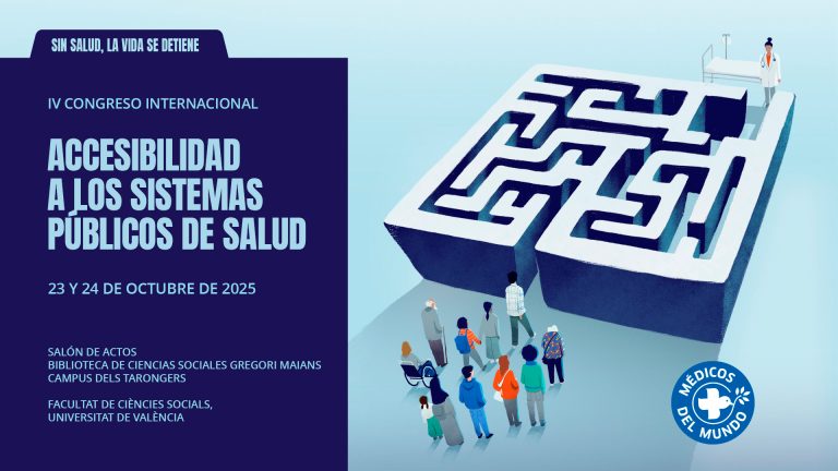 Este es el cartel del cuarto congreso de accesibilidad de médicos del mundo
