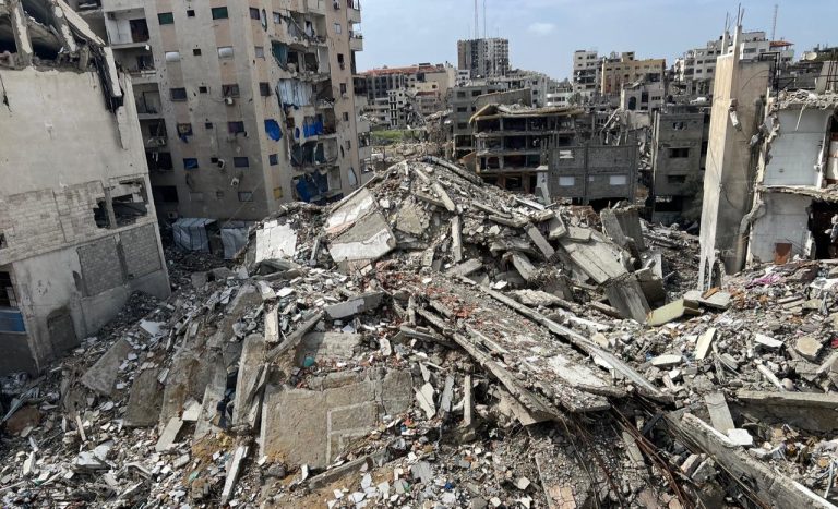 Ciudad de Gaza destruida