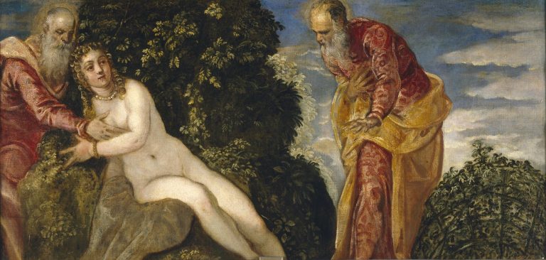 Susana y los viejos-Tintoretto Esta obra (pintada en el 1552) se encuentra en el Museo del Prado.