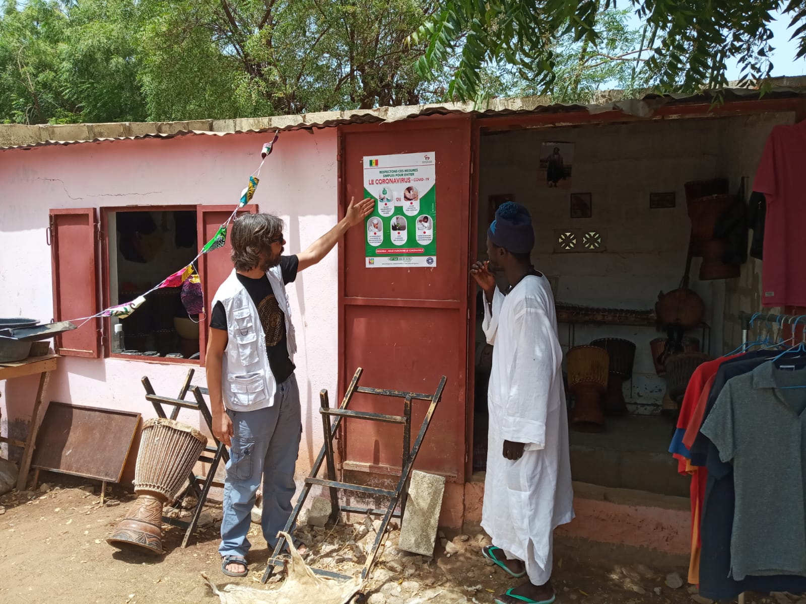 Acción de sensibilización sobre medidas de protección COVID19 en Senegal