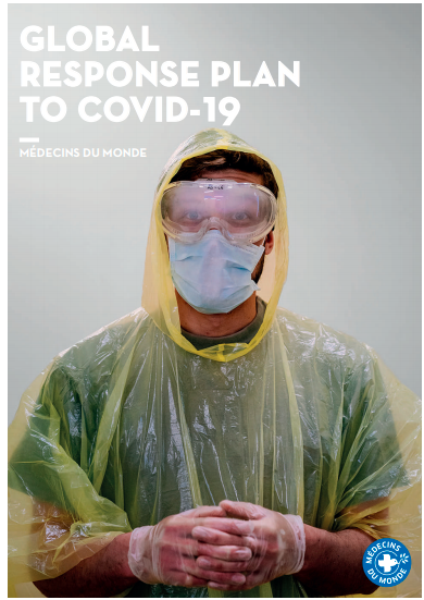 Portada del informe Global Response Plan to Covid 19 Médicos del Mundo