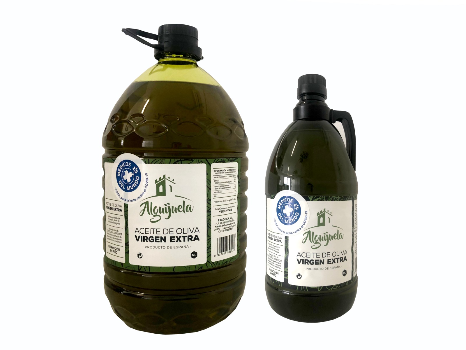 Botellas de aceite Alguijuela
