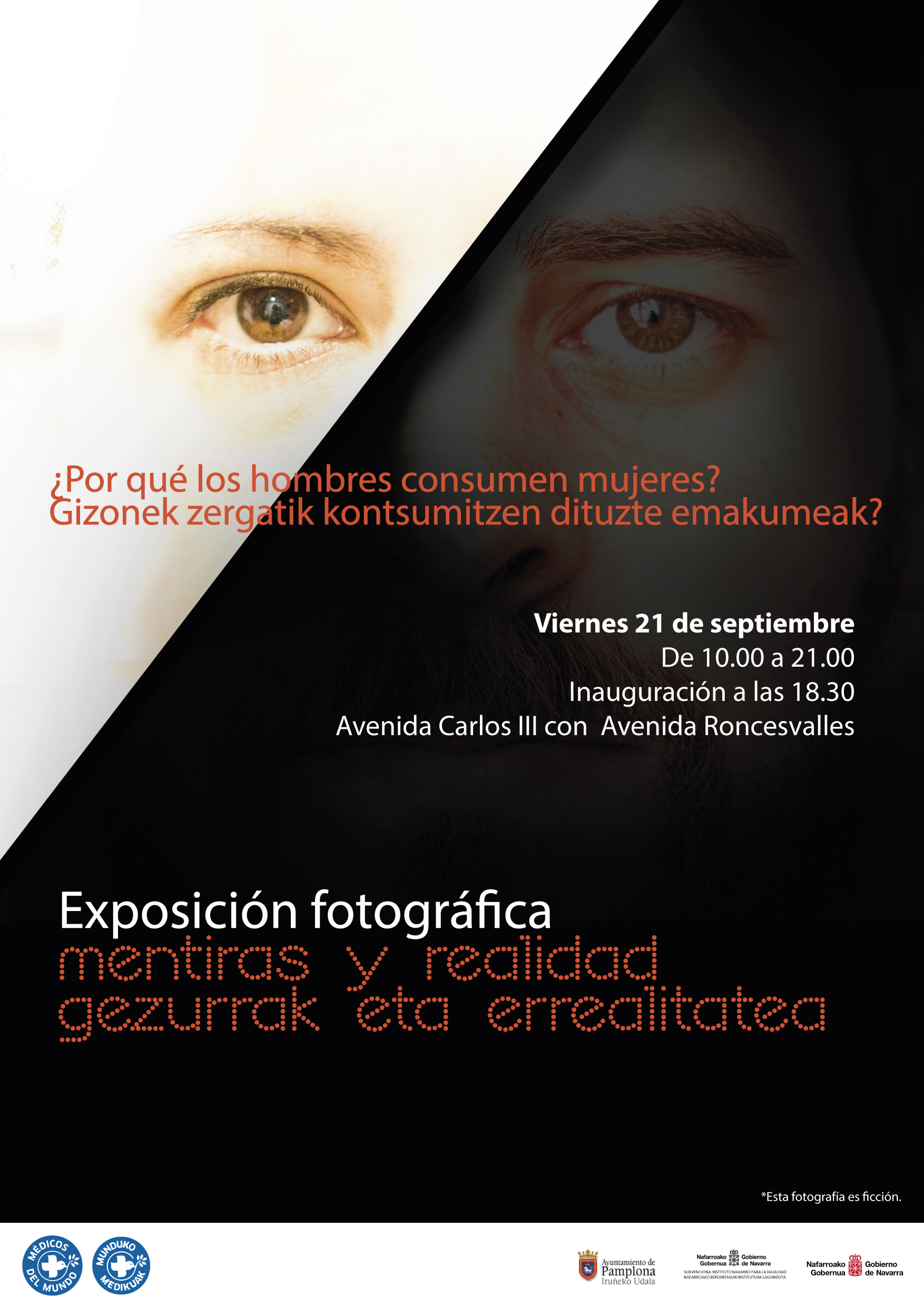 Cartel de la exposción fotográfica "Mentiras y Realidades"