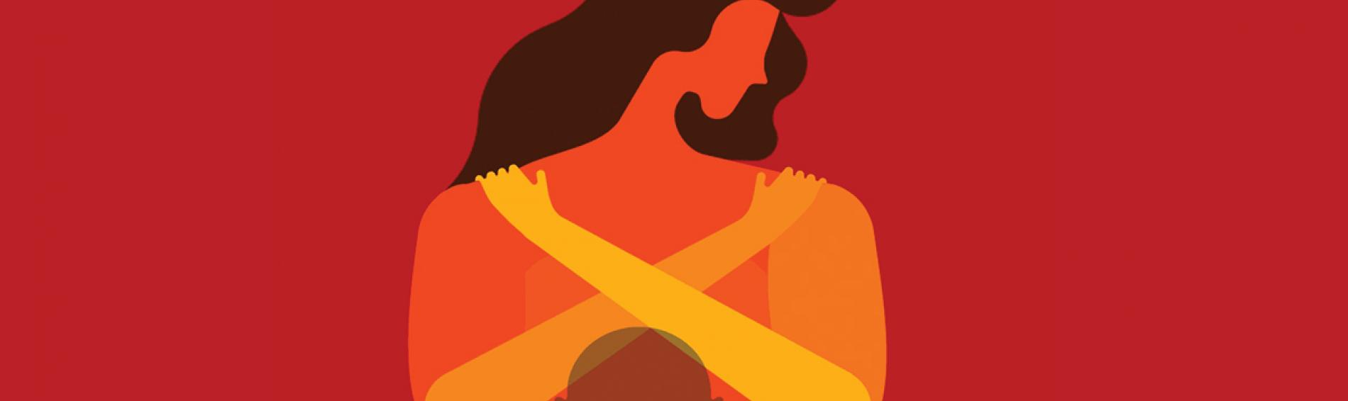 Ilustración de Naciones Unidas en el Día de la erradicación de la violencia contra las mujeres, 25 de noviembre.